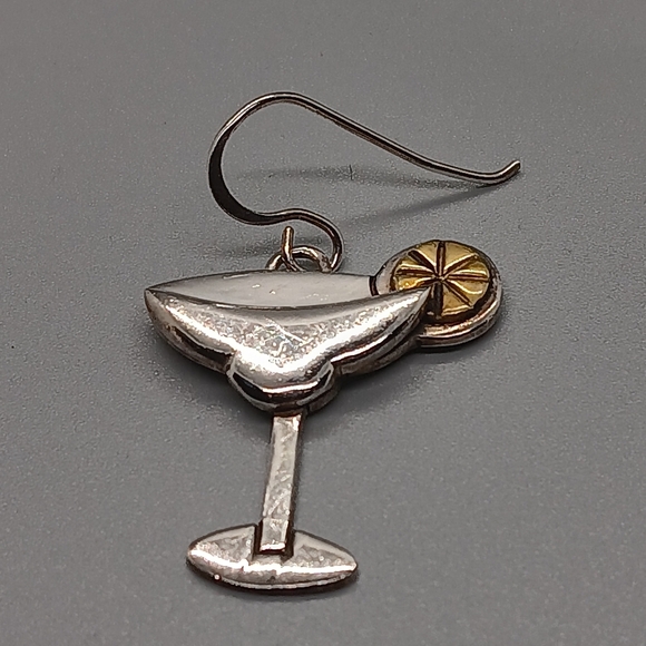 Sterling Margarita Dangle Earrings for Pierced Ears- Ready for a Party🥳 - Picture 4 of 6